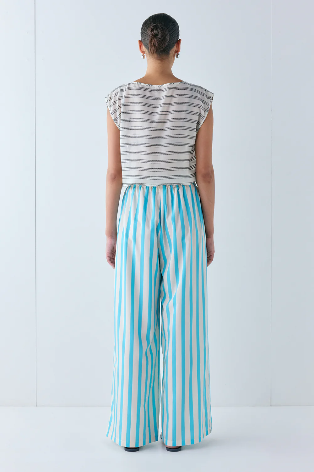 Raya Pants Aqua Stripe - Image 6