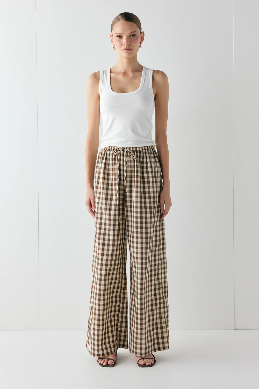 Raya Pants Brown Check