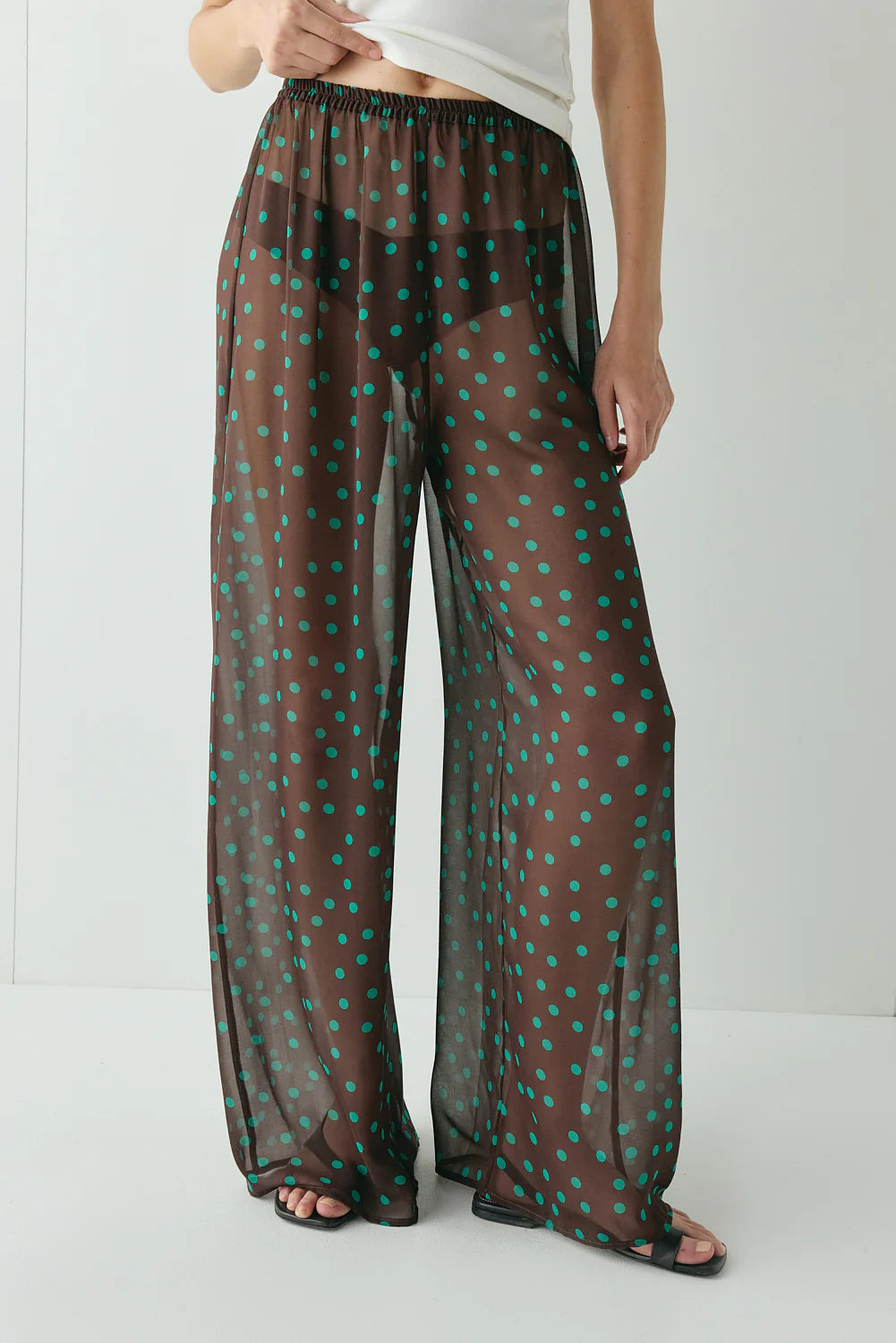 Raya Sheer Pants Polka Dot - Image 3