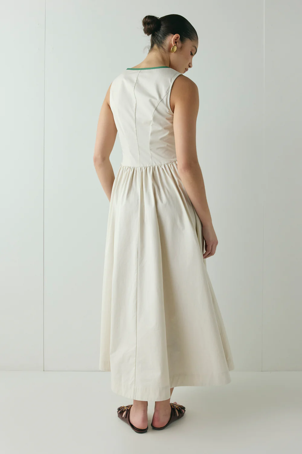 Reese Midi Dress Cream - Image 7