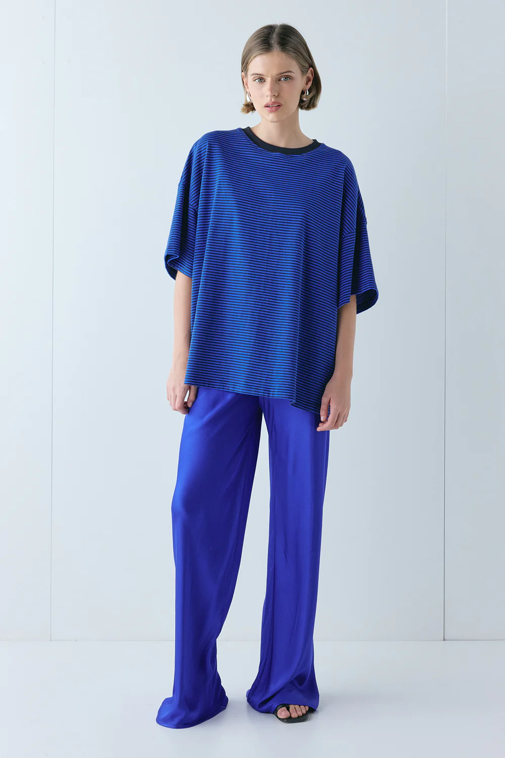 Remi Satin Pants Cobalt - Image 4