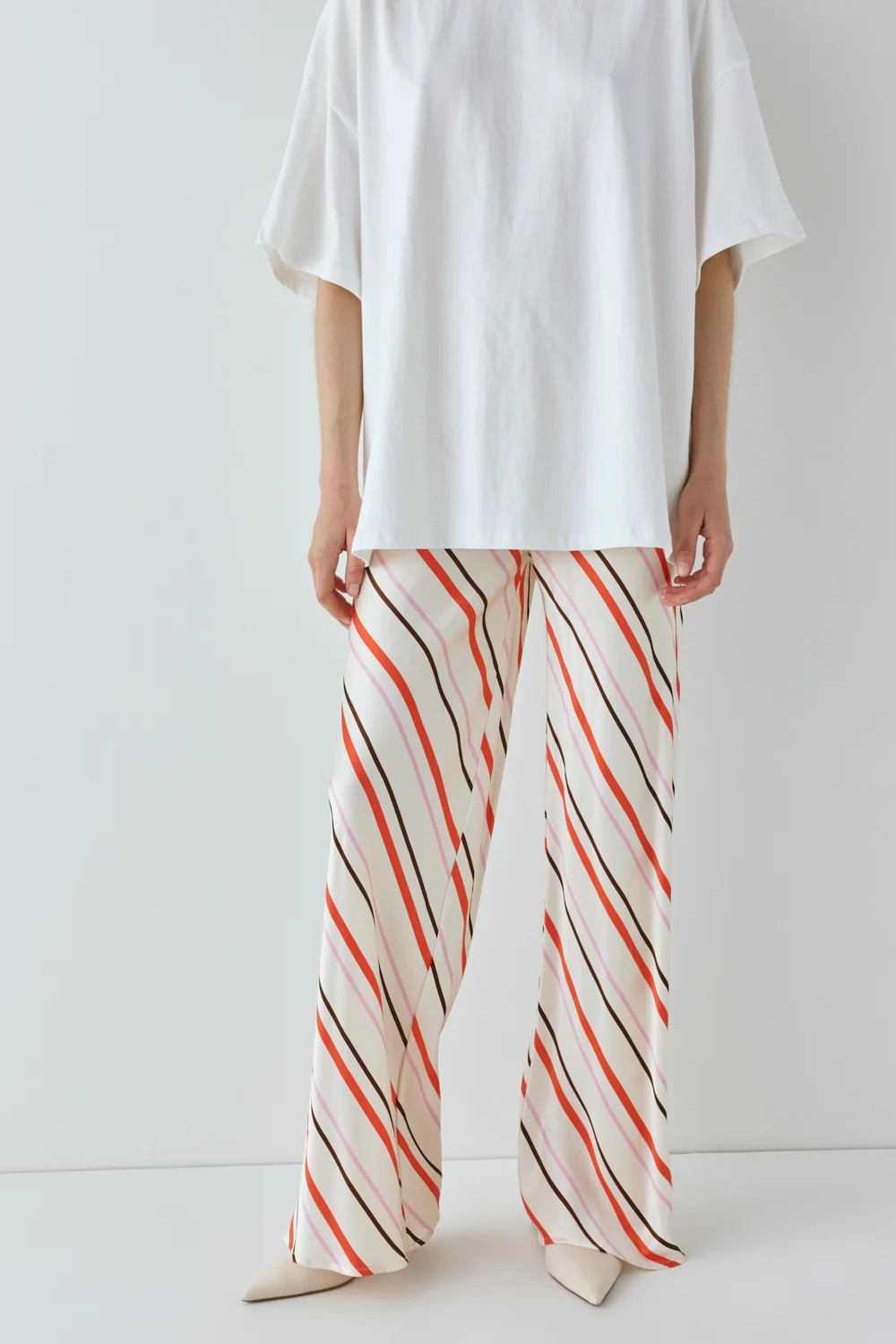 Remi Satin Pants Stripe - Image 5
