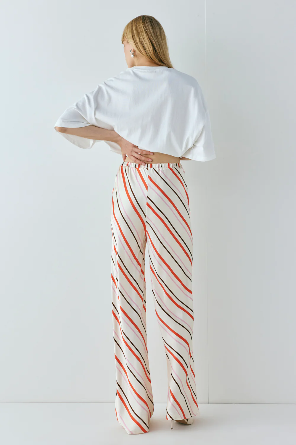Remi Satin Pants Stripe - Image 8