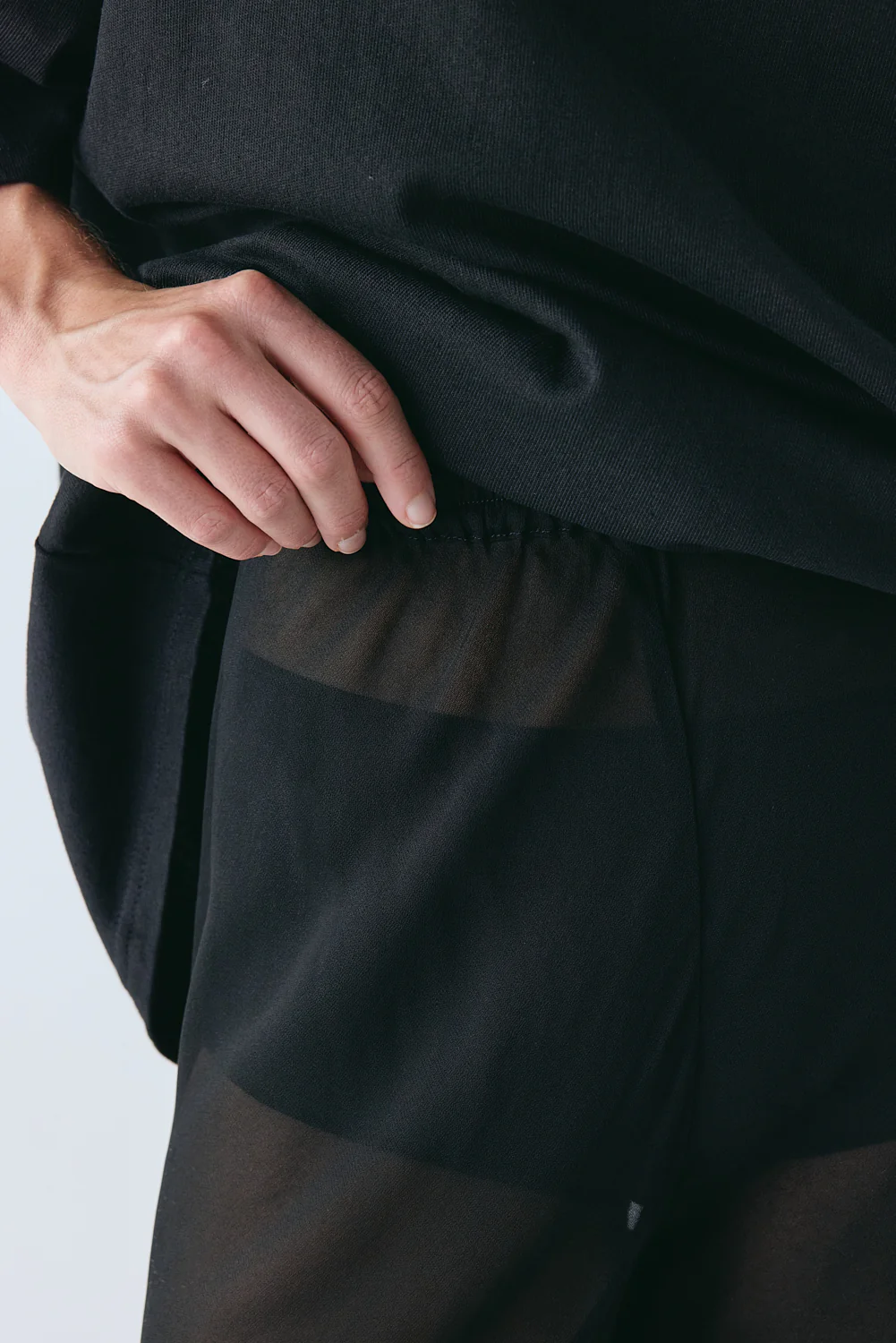 Remi Sheer Pants Black - Image 9