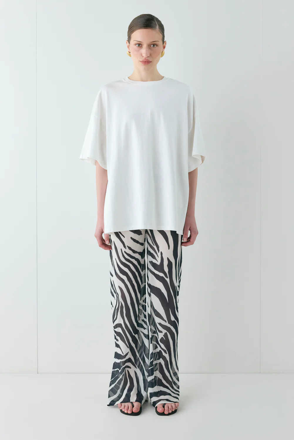 Remi Sheer Pants Zebra