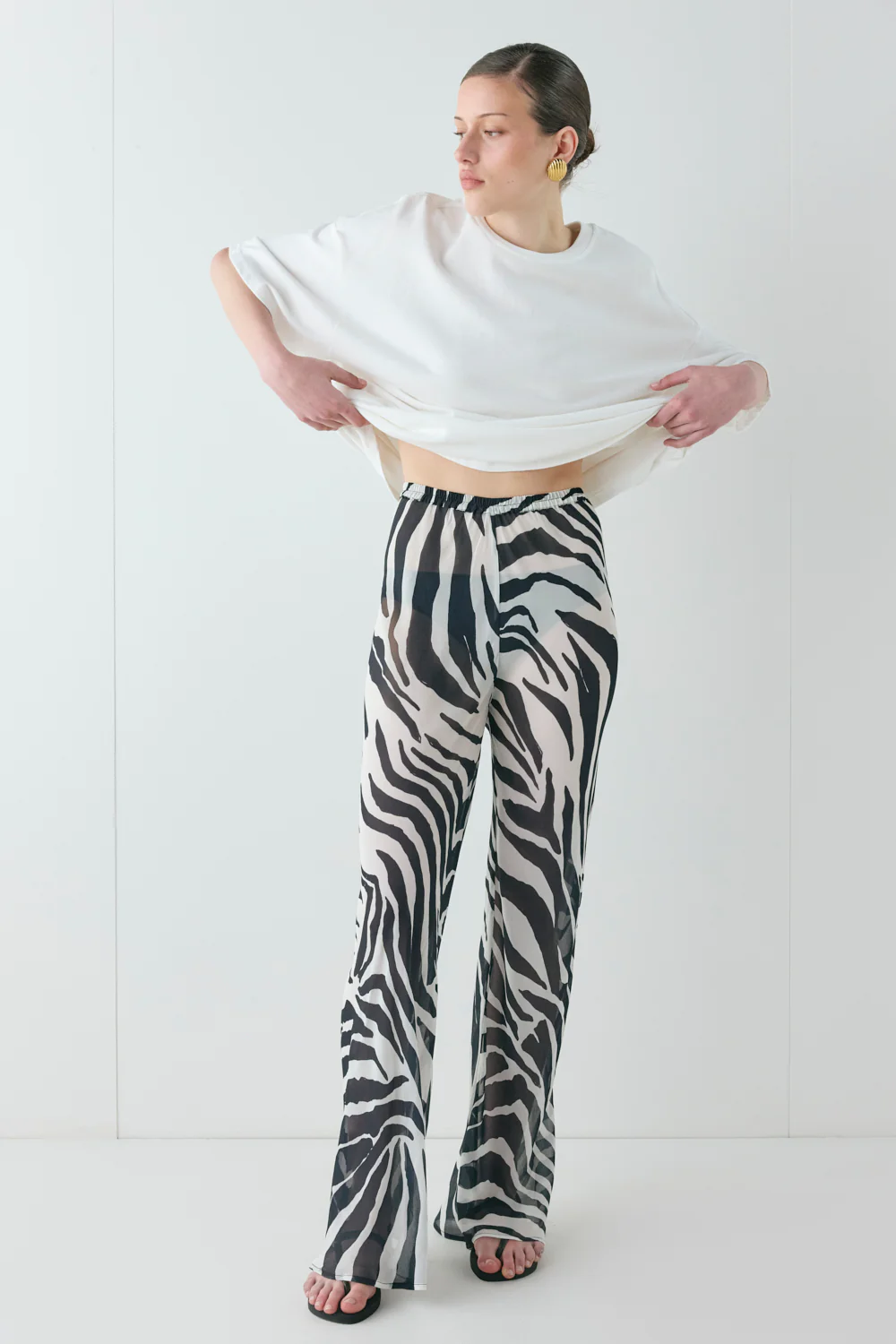 Remi Sheer Pants Zebra - Image 2