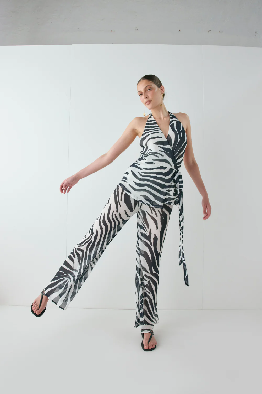 Remi Sheer Pants Zebra - Image 8