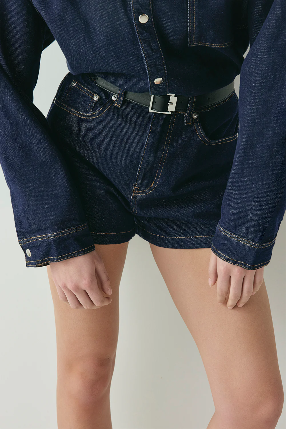 Rhea Denim Shorts Indigo - Image 3