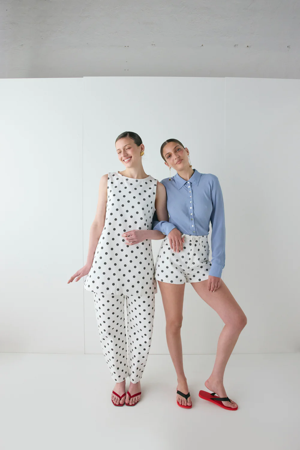 Rhea Denim Shorts Polka Dot - Image 5