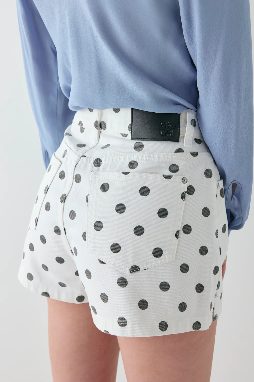 Rhea Denim Shorts Polka Dot - Image 6