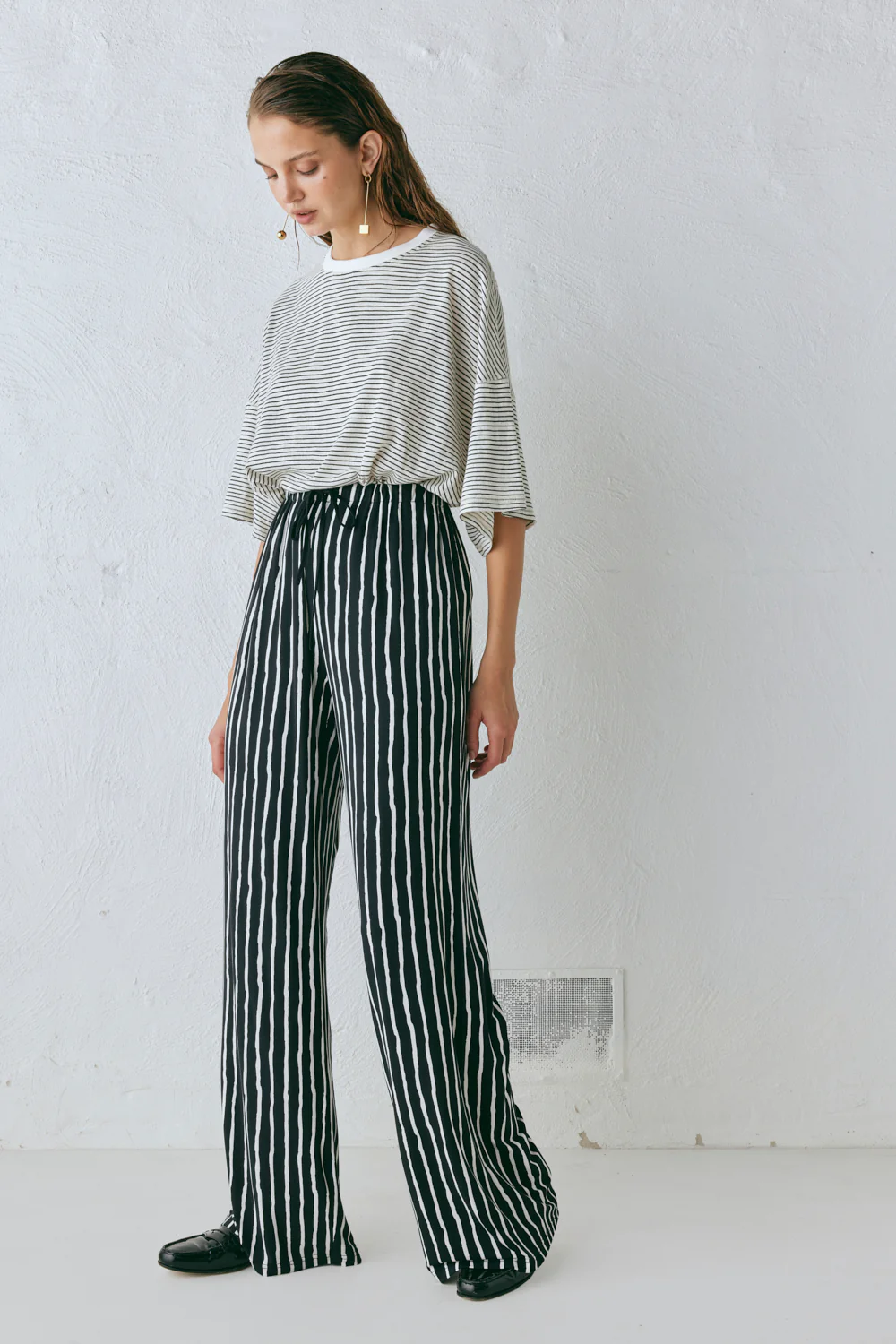 Rieti Pants Black Stripe - Image 2