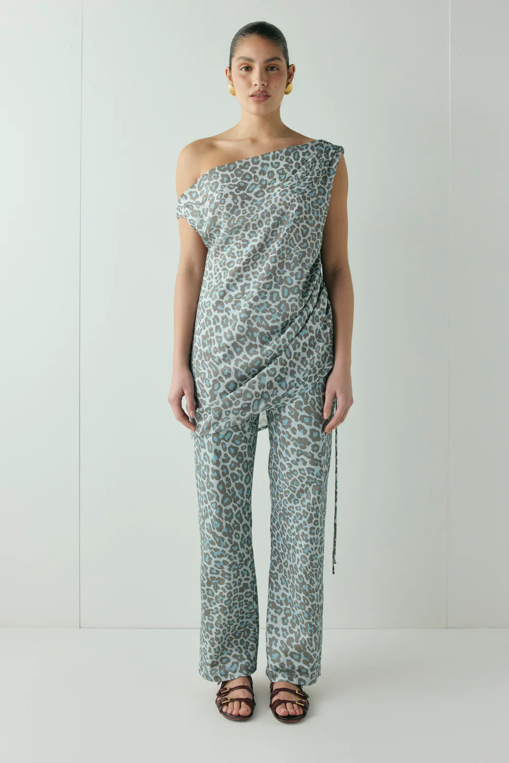 Rue Pants Blue Leopard - Image 2