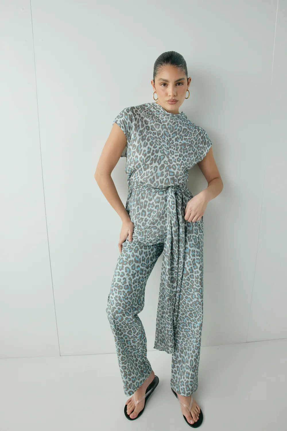 Rue Pants Blue Leopard - Image 4