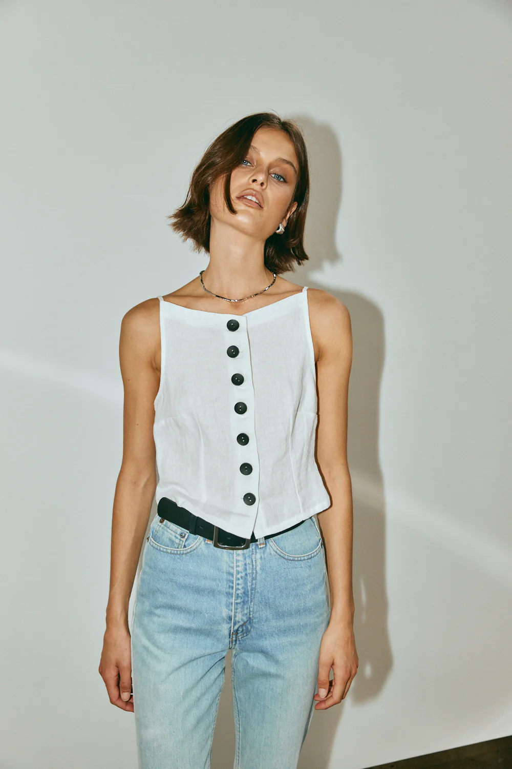 Rumi Linen Top White - Image 5