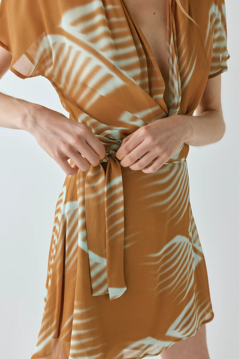Salma Wrap Mini Dress Efi - Image 3