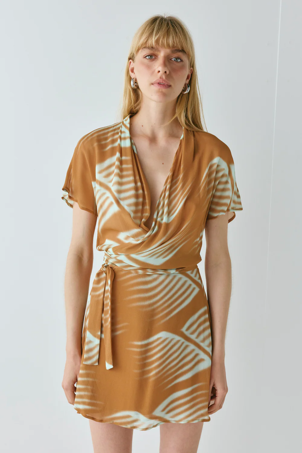 Salma Wrap Mini Dress Efi - Image 6