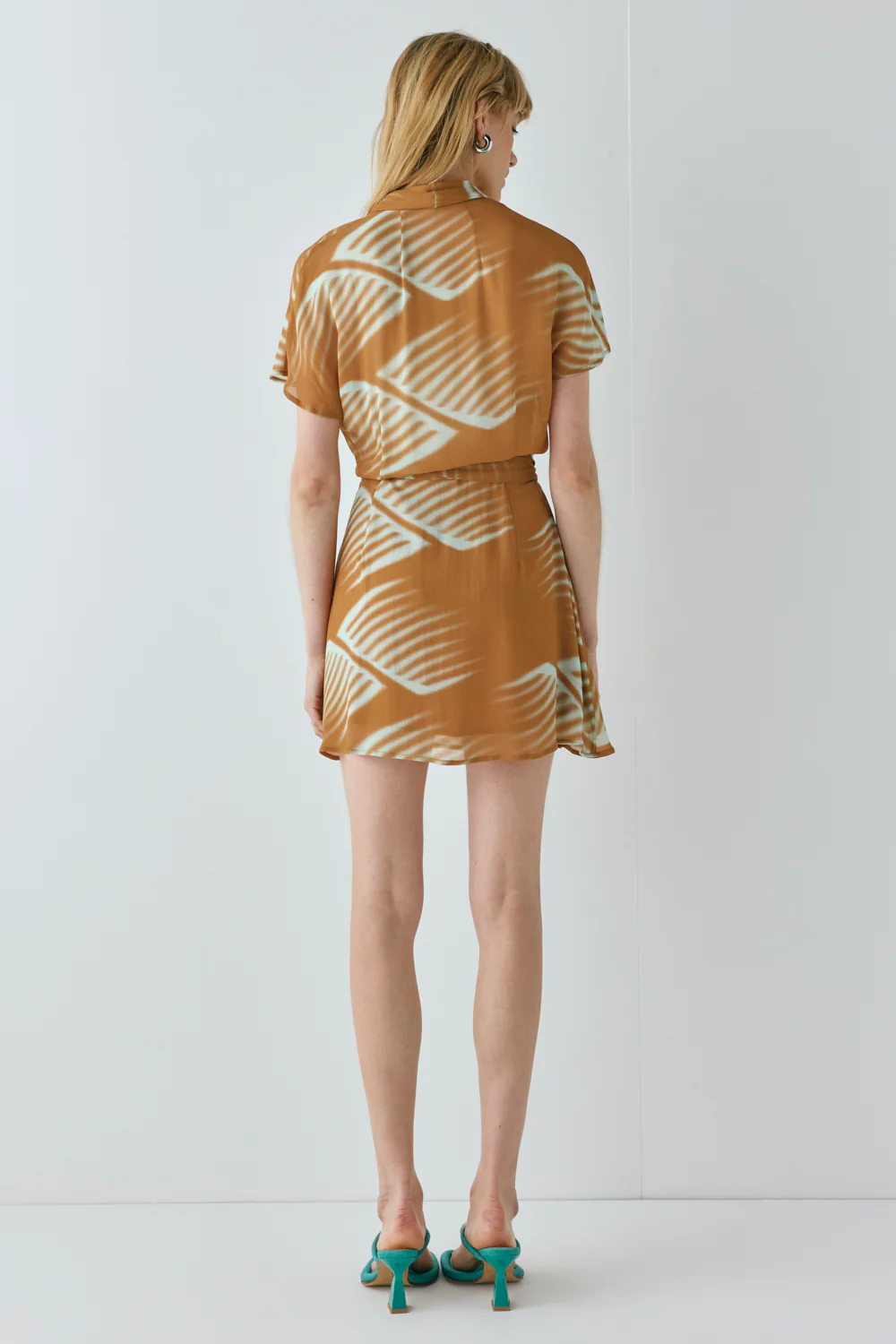 Salma Wrap Mini Dress Efi - Image 8