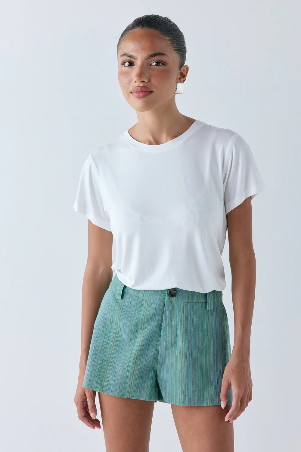 Salome Shorts Green Stripe - Image 3