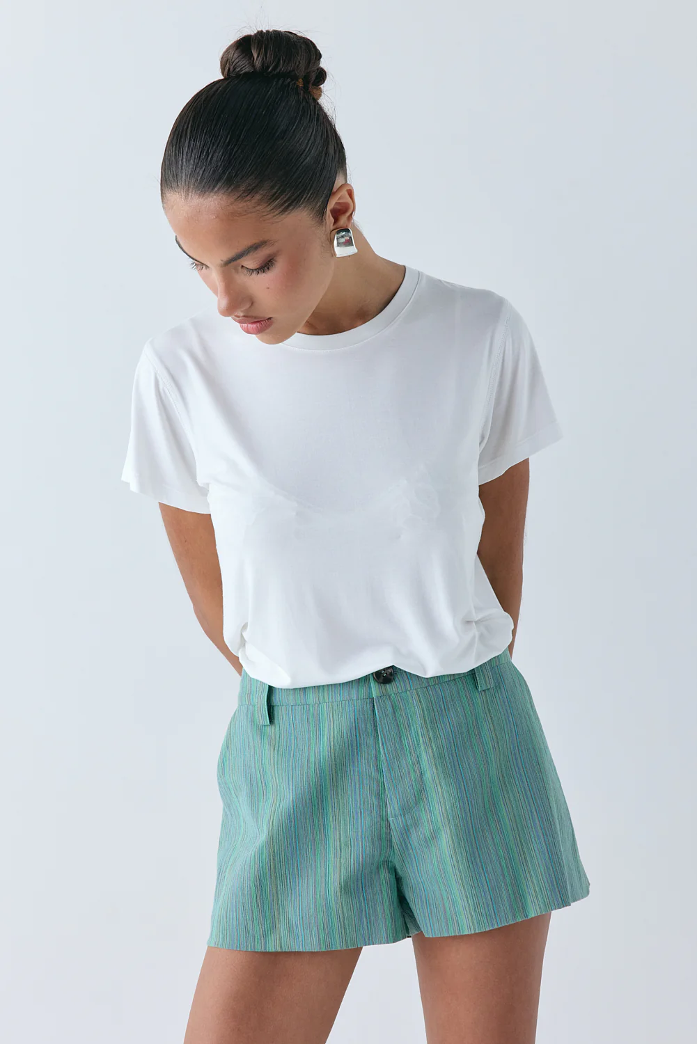 Salome Shorts Green Stripe - Image 5