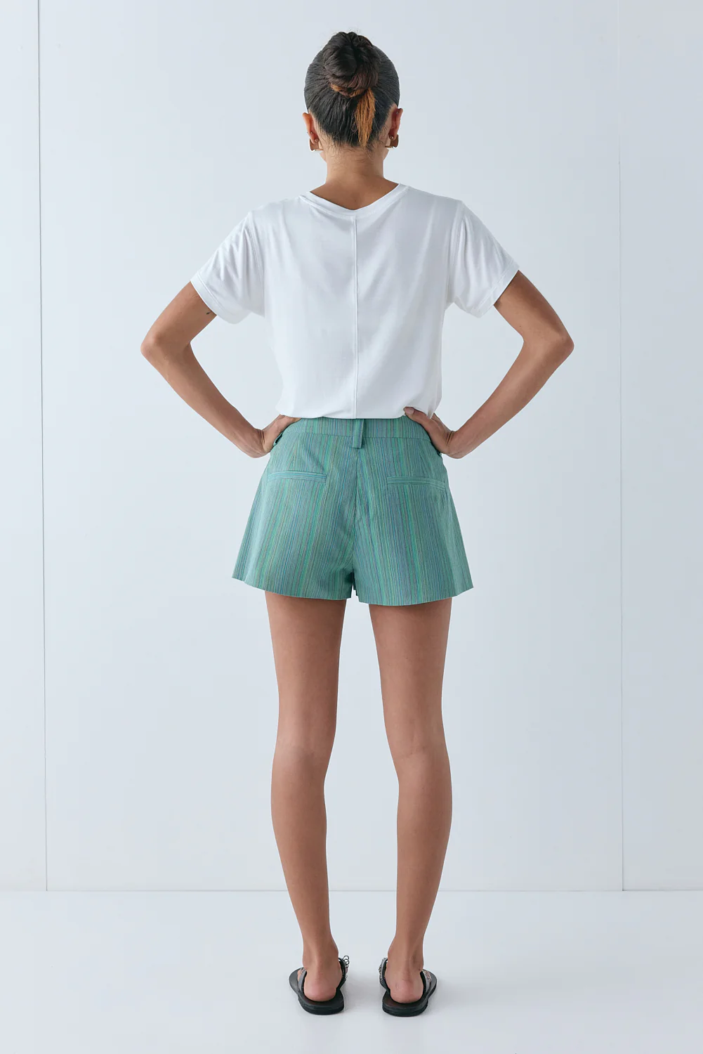 Salome Shorts Green Stripe - Image 6