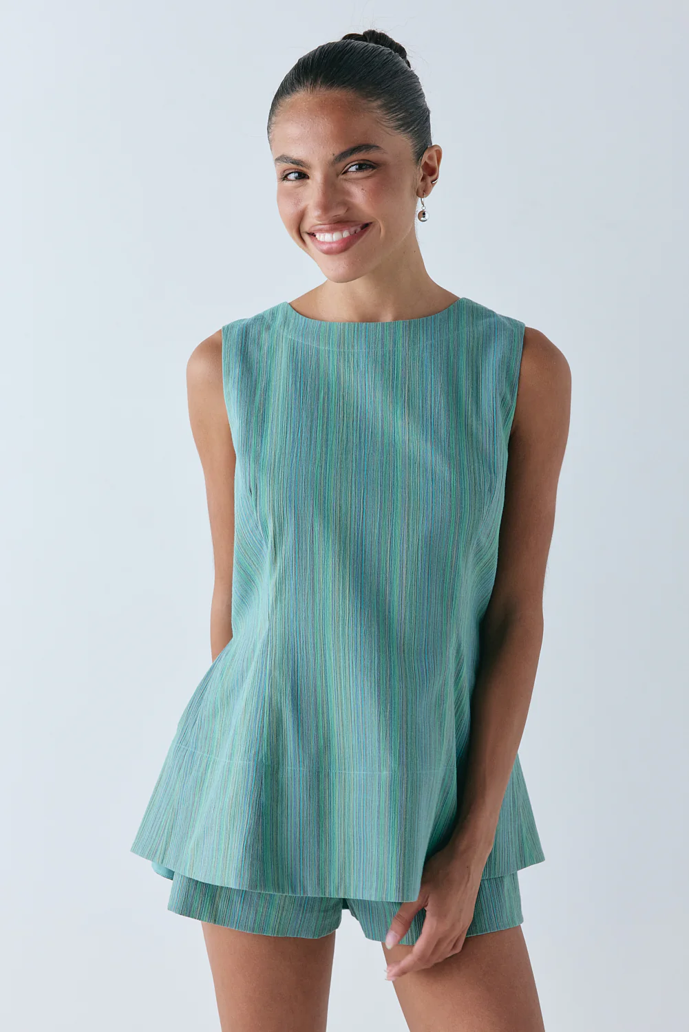 Salome Shorts Green Stripe - Image 7