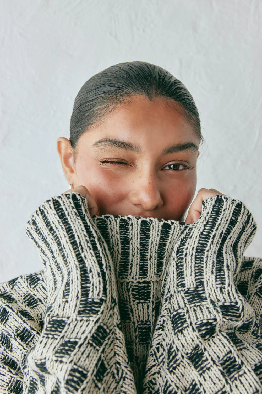 Sam Knit Jumper Check - Image 2