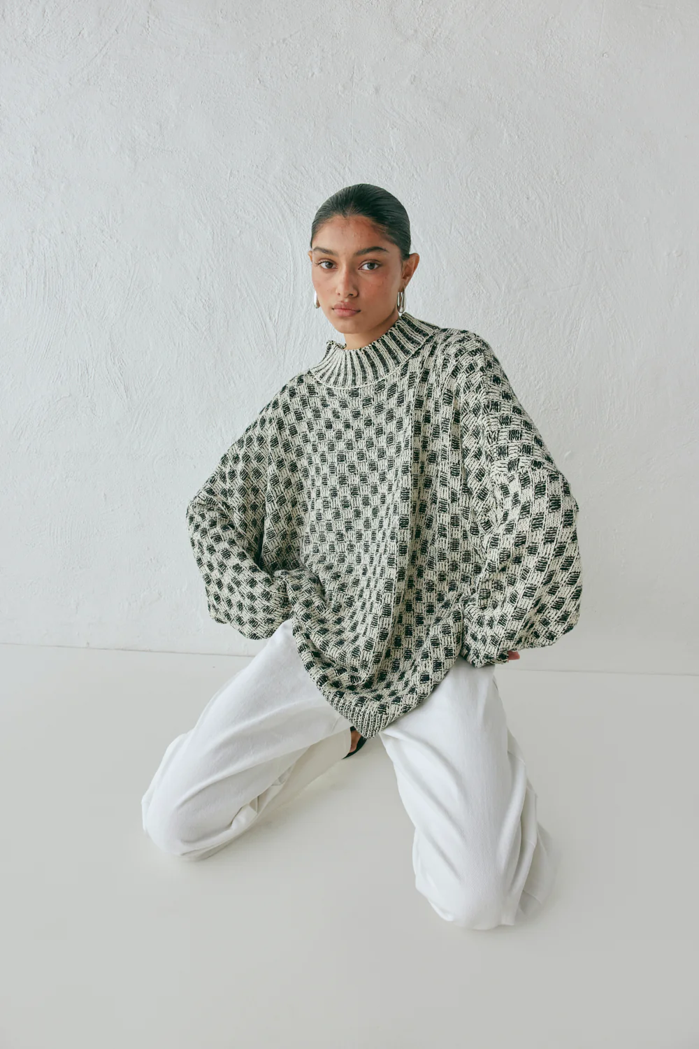 Sam Knit Jumper Check - Image 4