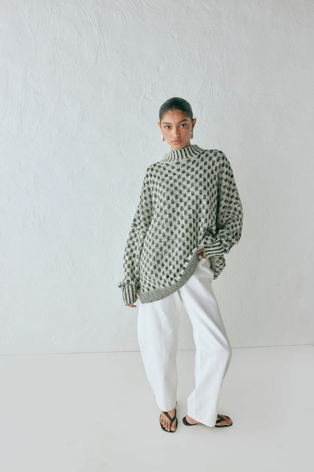Sam Knit Jumper Check - Image 5