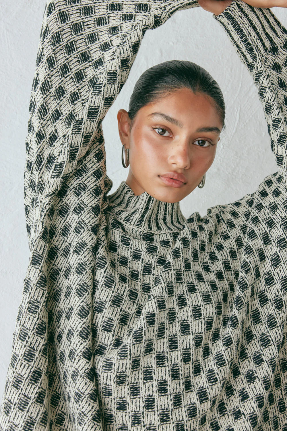 Sam Knit Jumper Check - Image 6