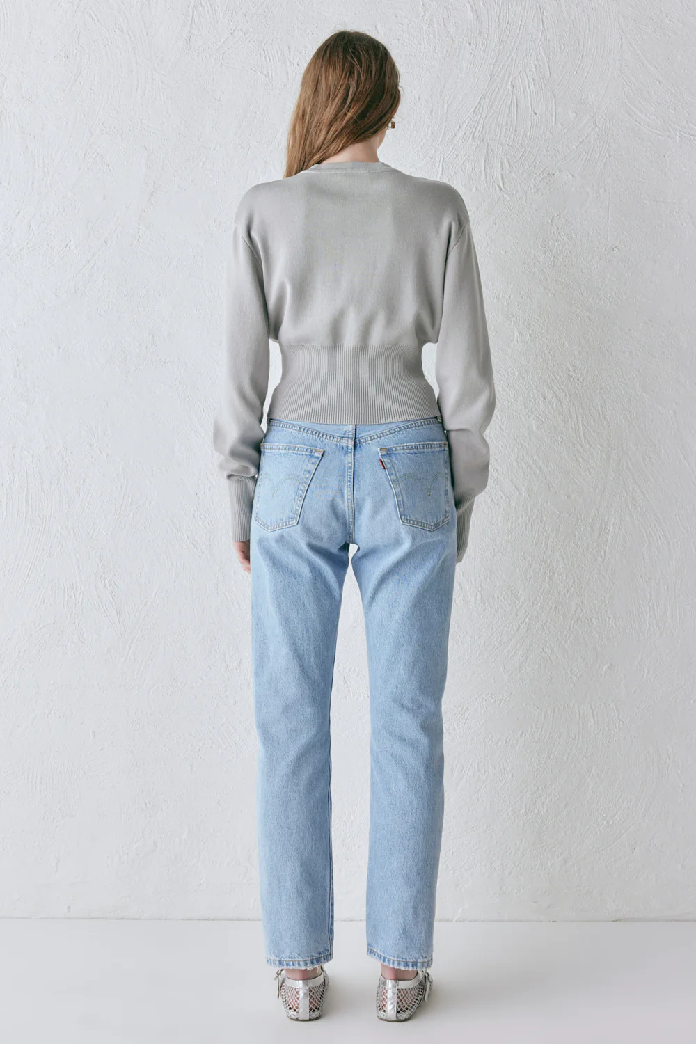 Sasha Knit Cardigan Grey - Image 9