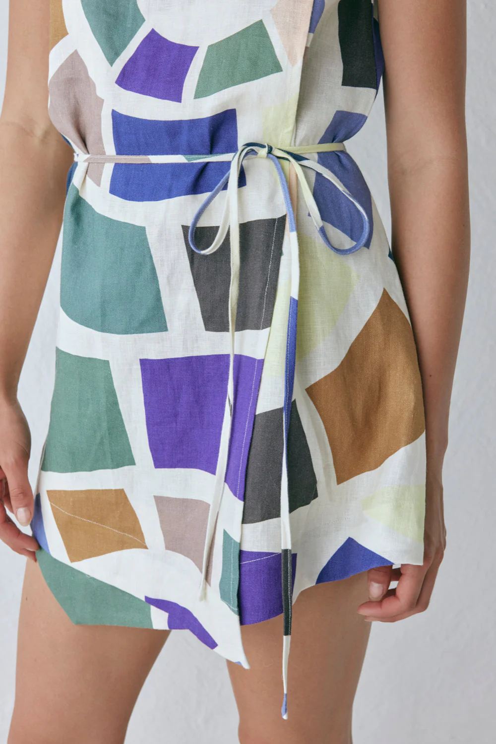 Scarlet Wrap Mini Dress Lei - Image 3