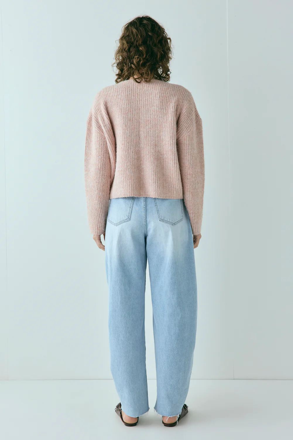 Sefa Knit Cardigan Baby Pink Marle - Image 6