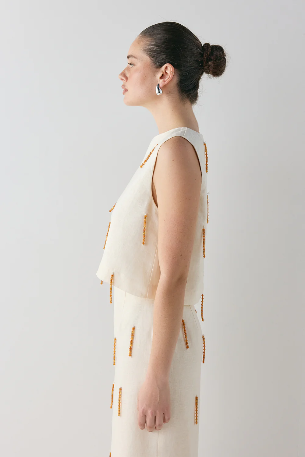 Siena Linen Top Cream - Image 8