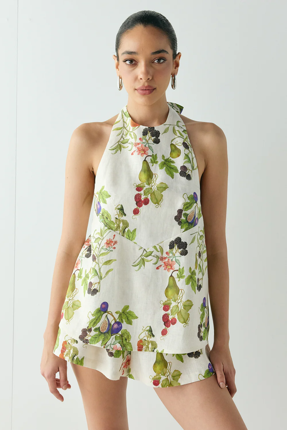 Sierra Linen Top Orchard