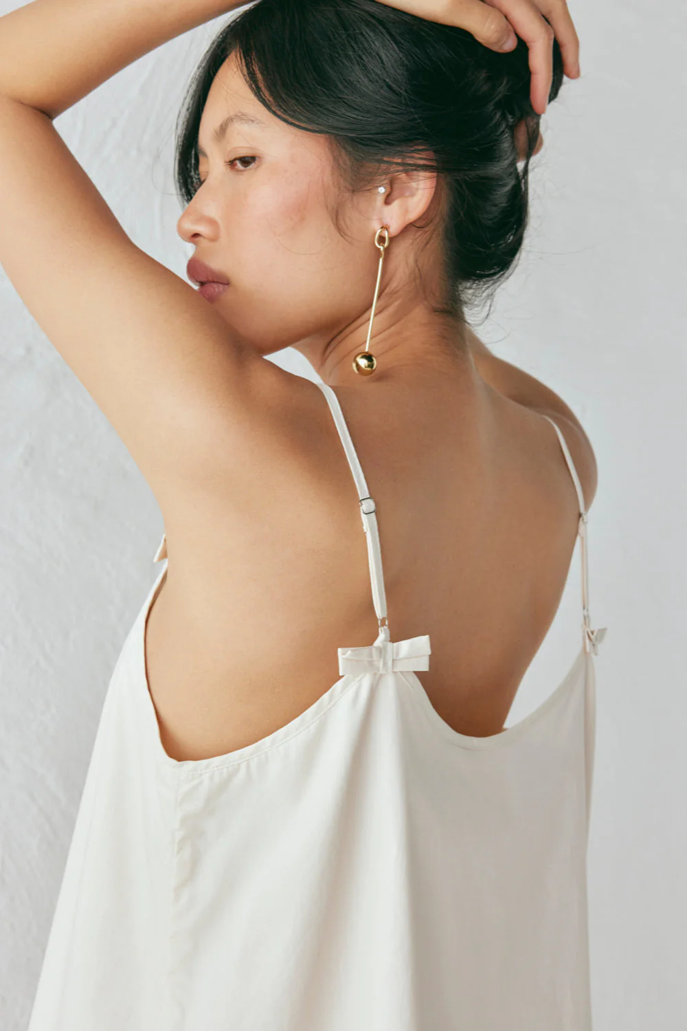 Silvia Mini Dress Cream - Image 4