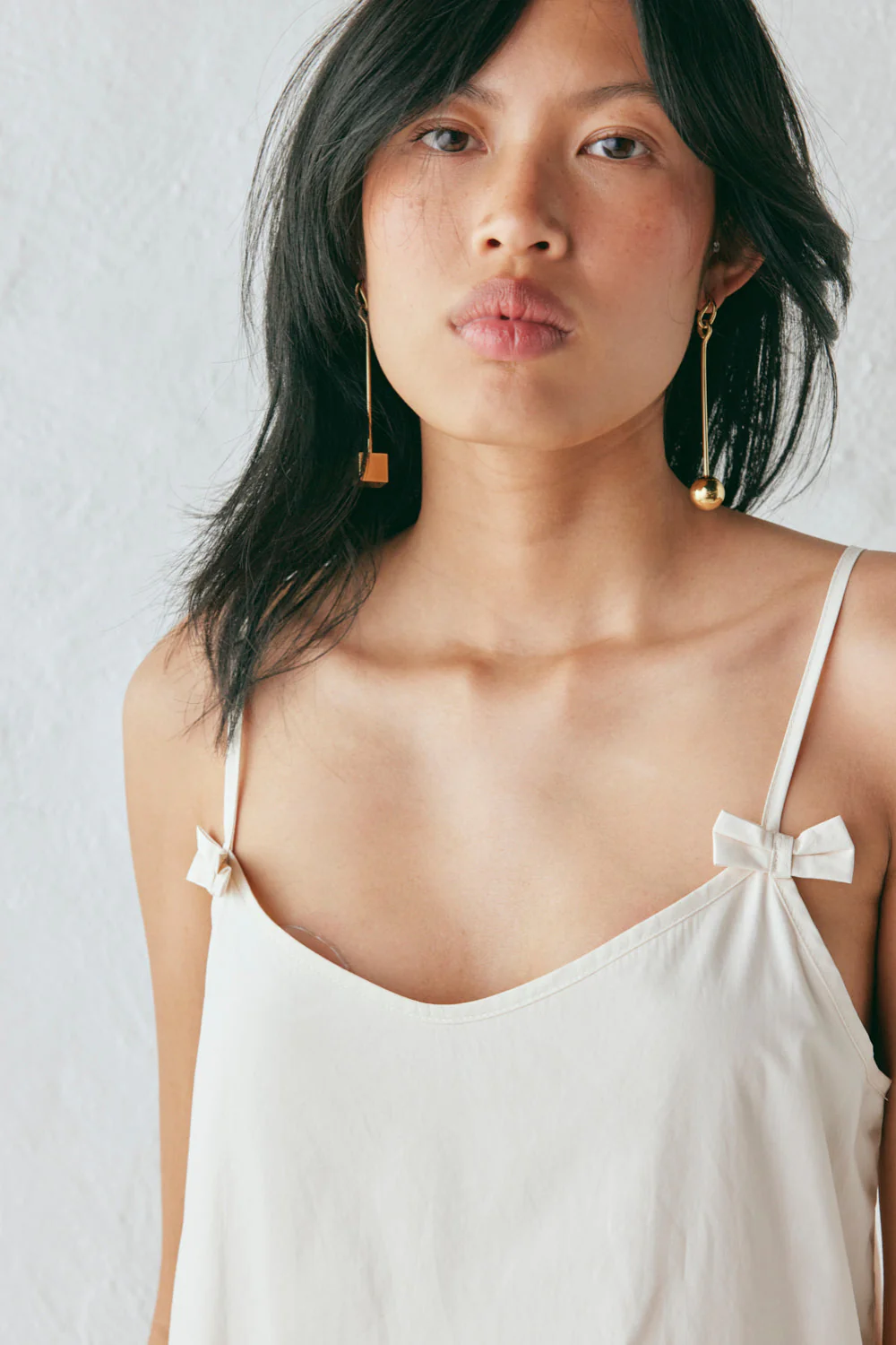 Silvia Mini Dress Cream - Image 6