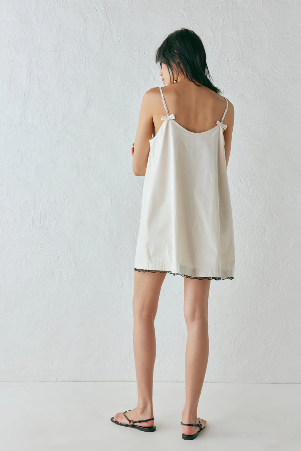 Silvia Mini Dress Cream - Image 8
