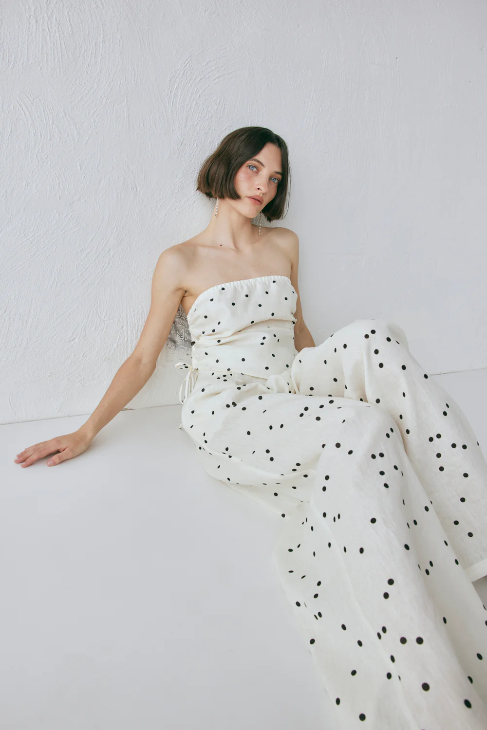 Skye Linen Pants Dot - Image 3