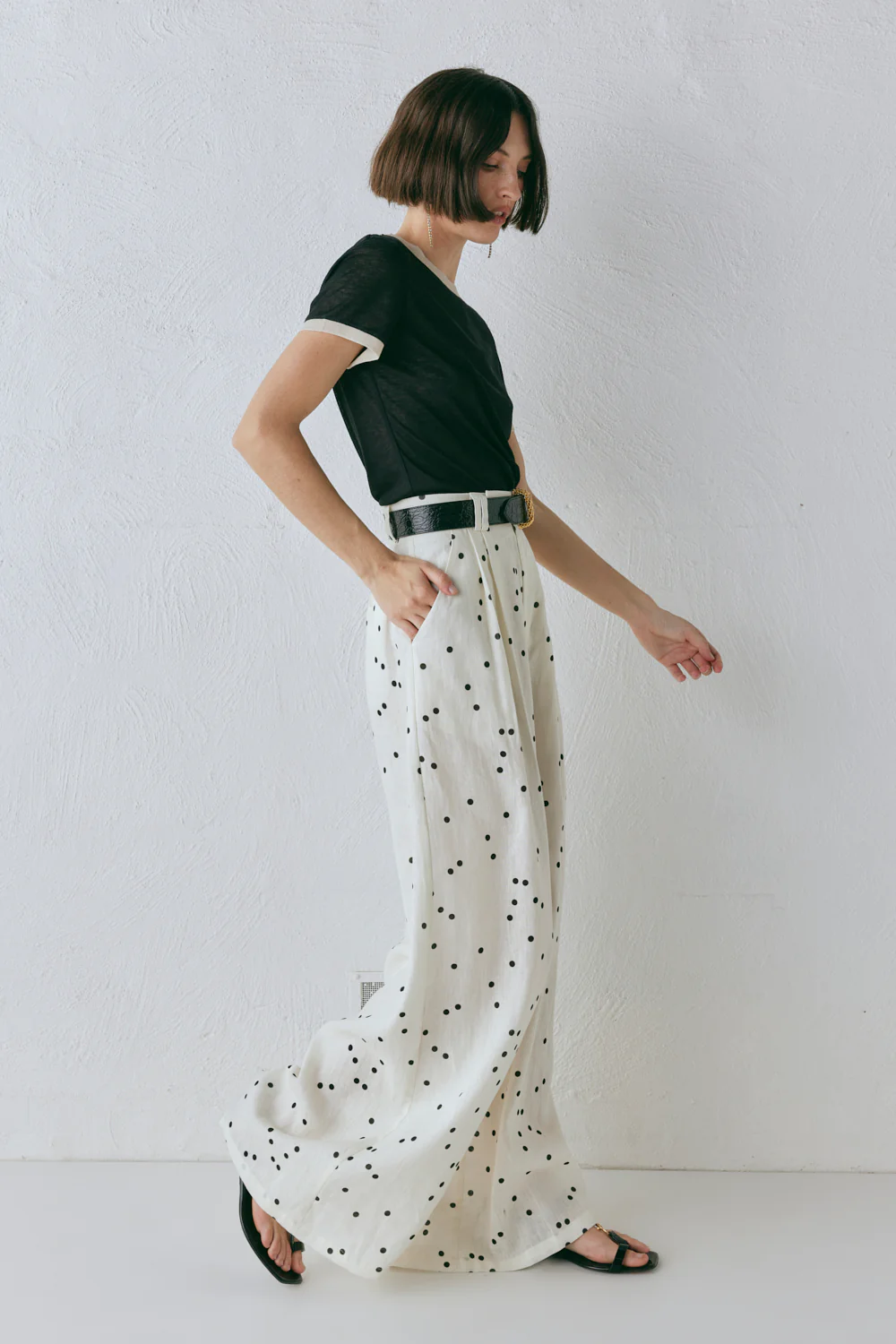 Skye Linen Pants Dot - Image 4