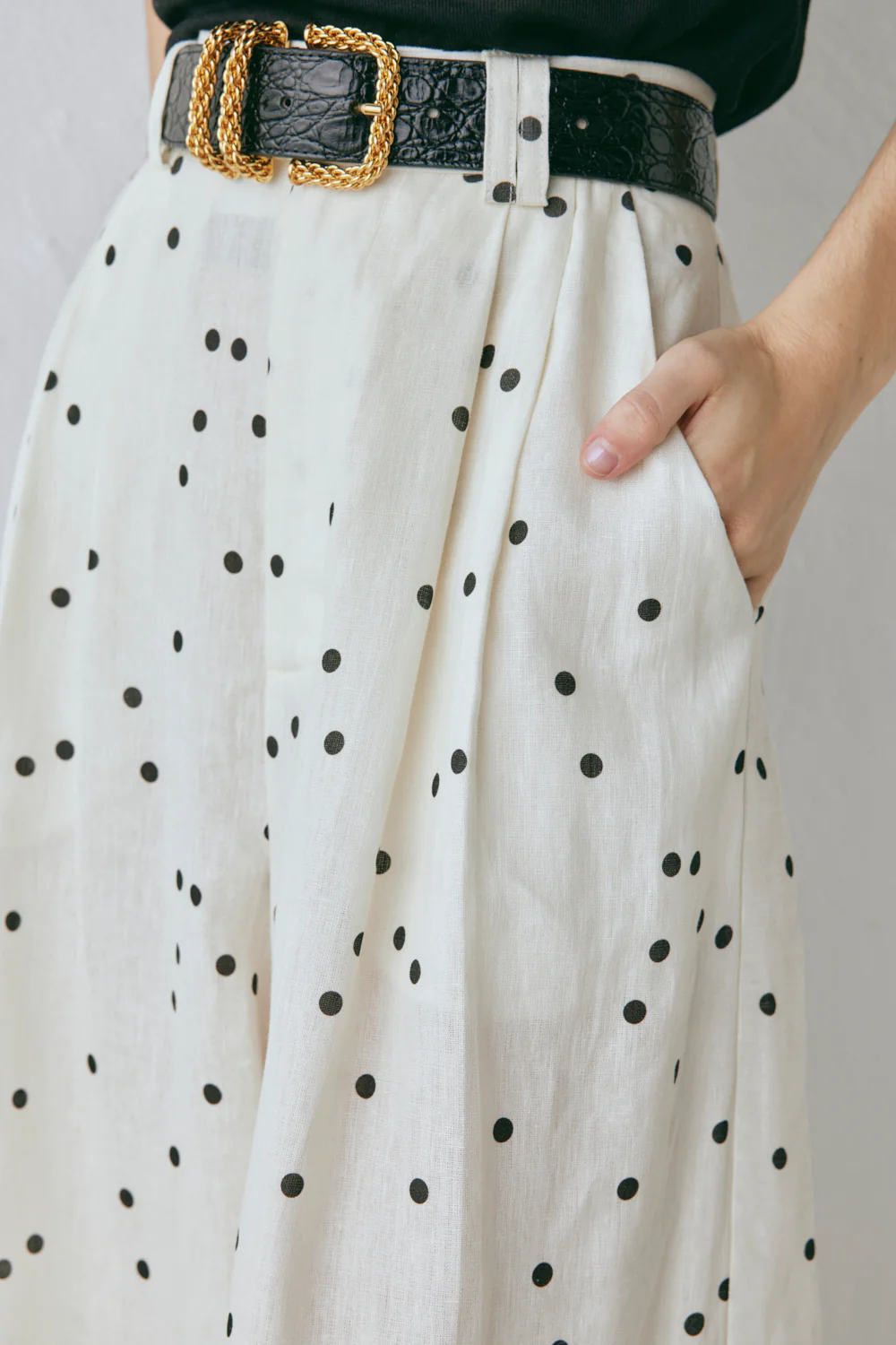Skye Linen Pants Dot - Image 6