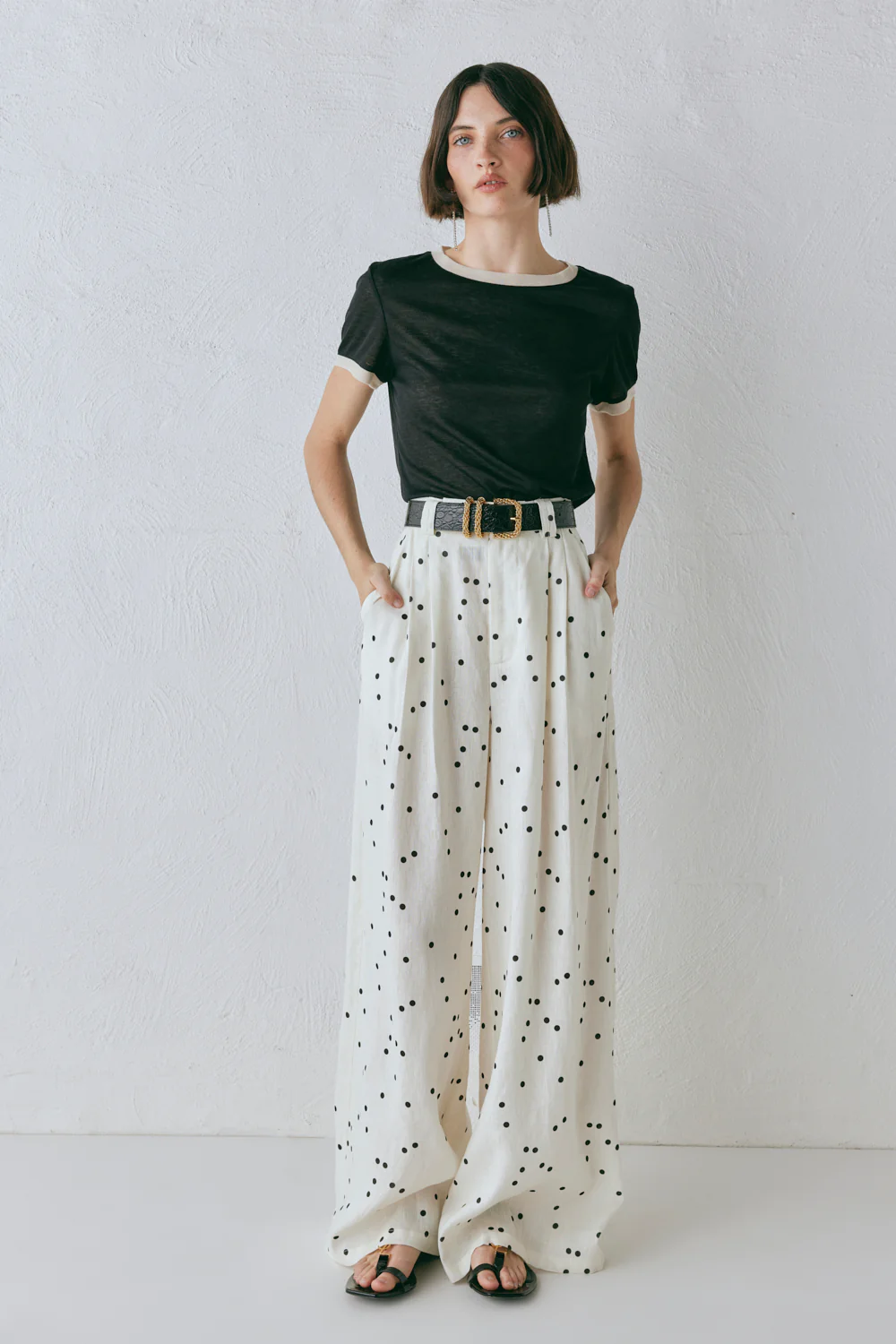 Skye Linen Pants Dot - Image 8