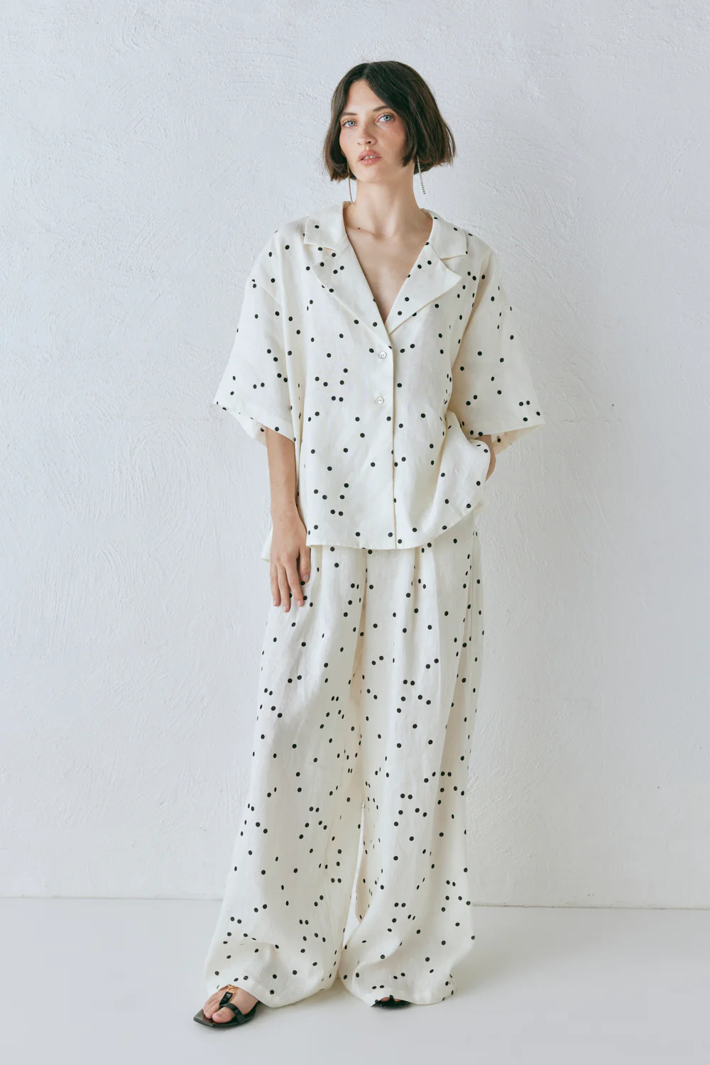 Skye Linen Pants Dot - Image 9