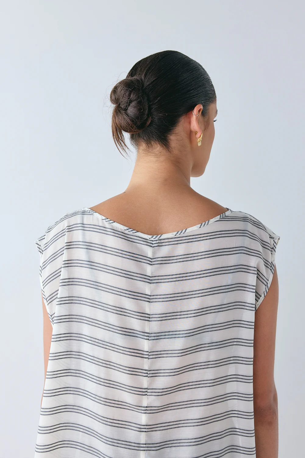 Solaire Sheer Maxi Dress Stripe - Image 5