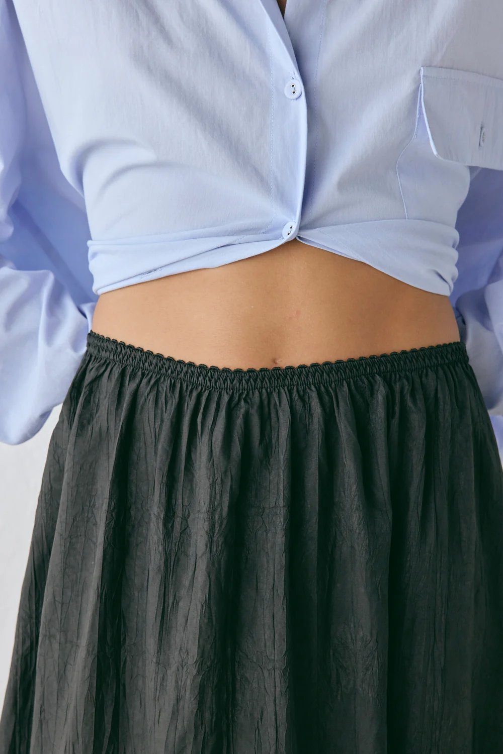 Solara Midi Skirt Black - Image 3