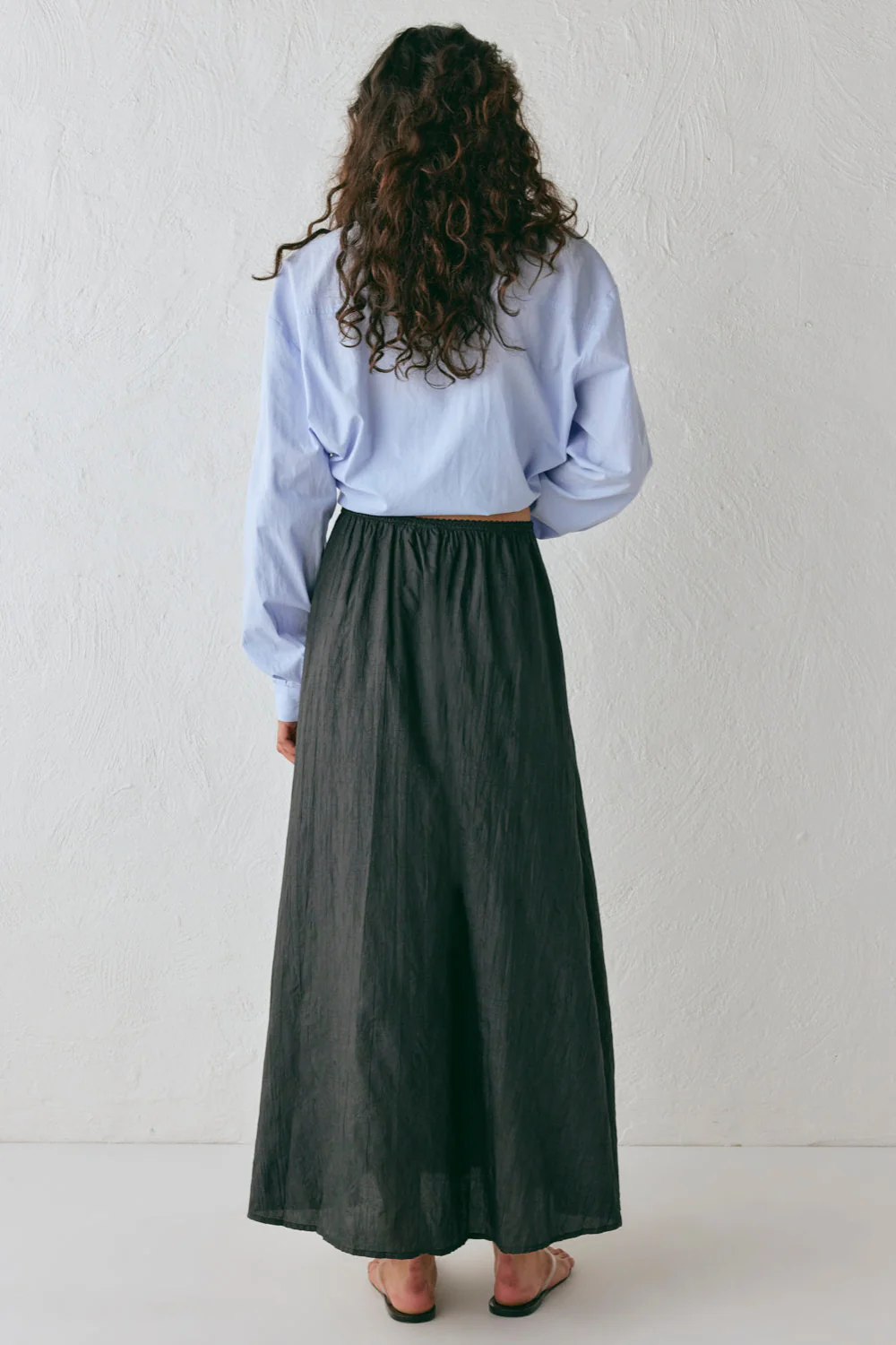 Solara Midi Skirt Black - Image 6