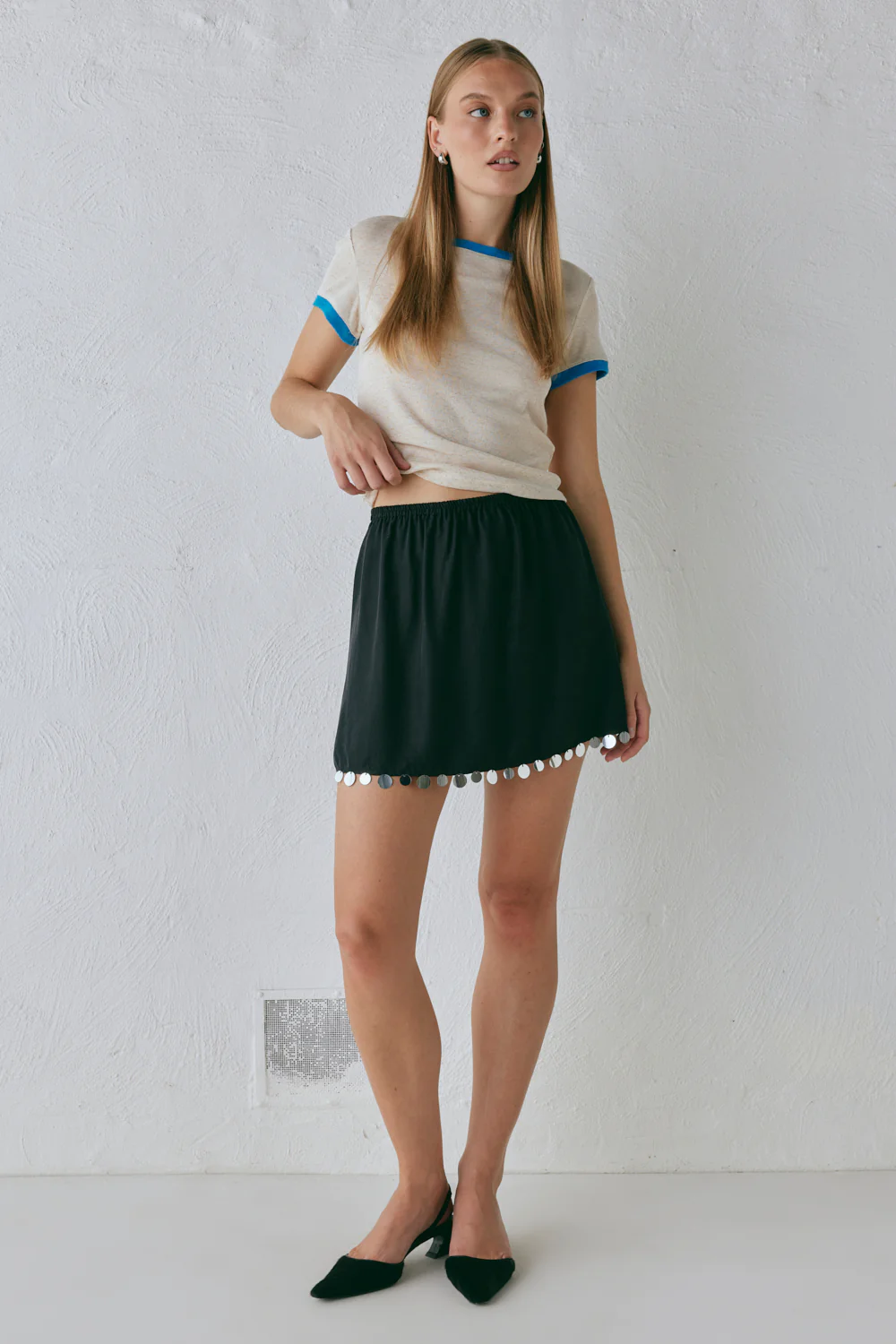 Spritz Mini Skirt Black - Image 6