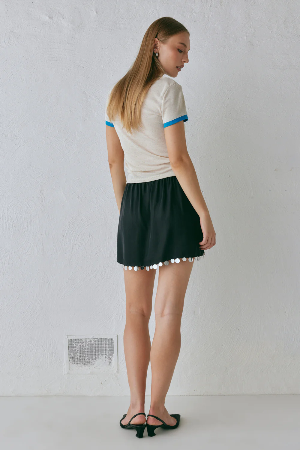 Spritz Mini Skirt Black - Image 8