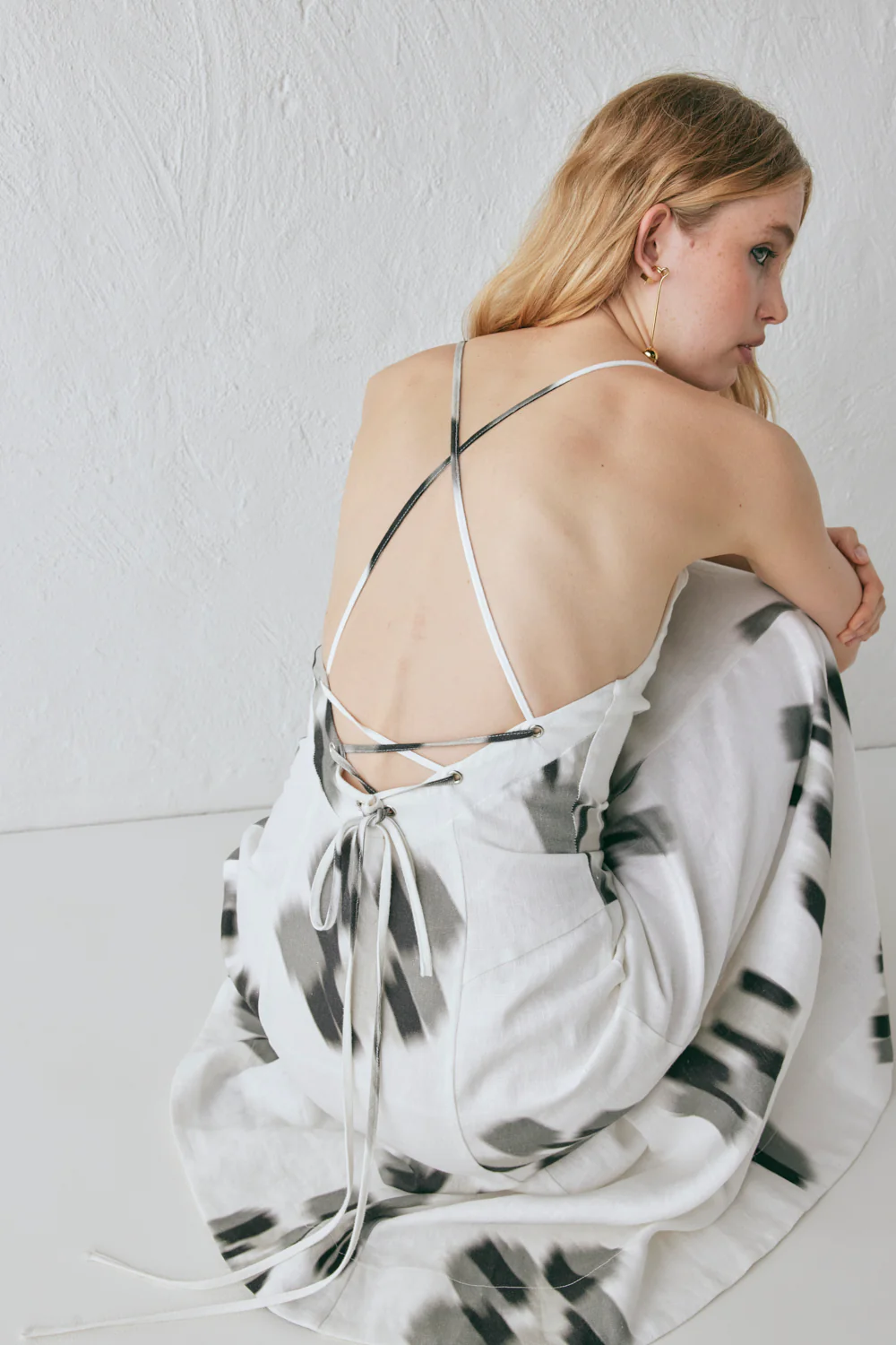 Stef Linen Maxi Dress Flor - Image 2