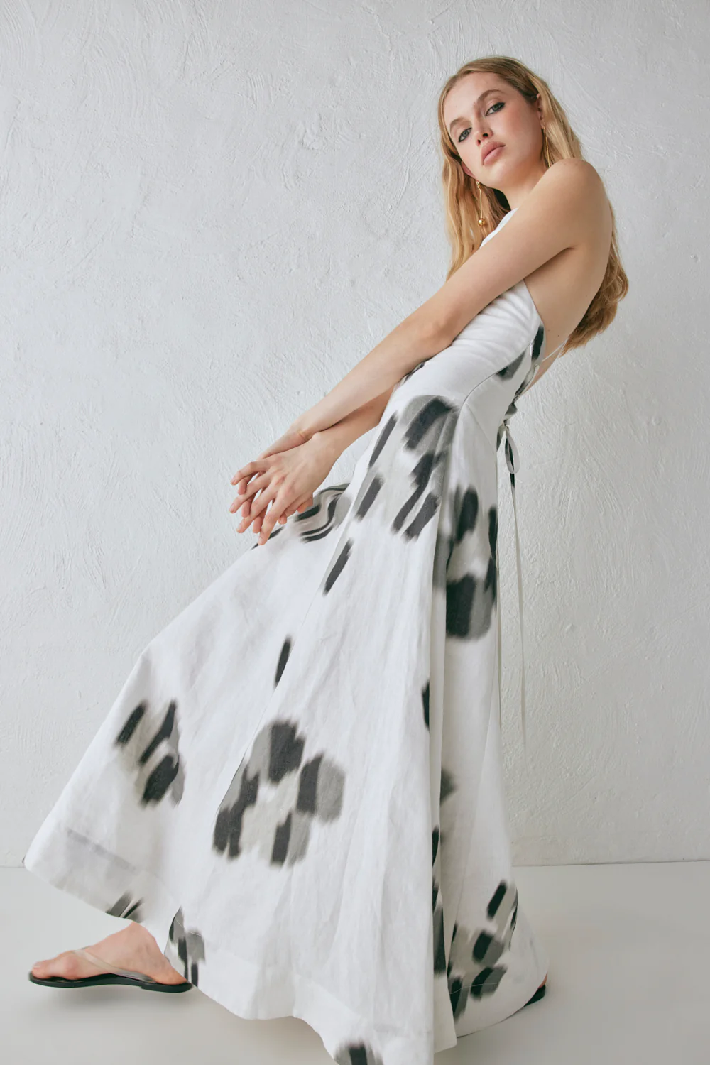 Stef Linen Maxi Dress Flor - Image 3