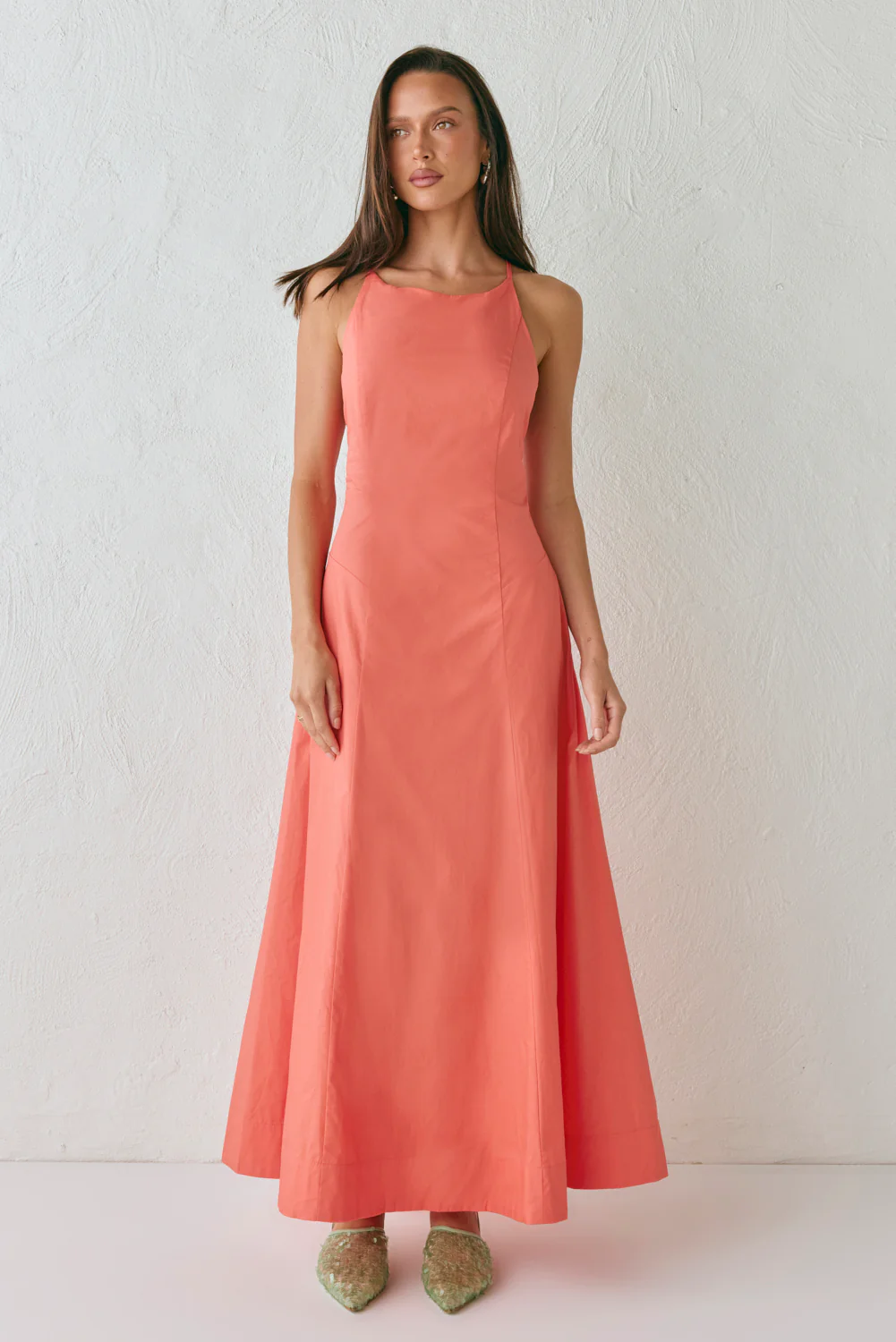 Stef Maxi Dress Coral - Image 7